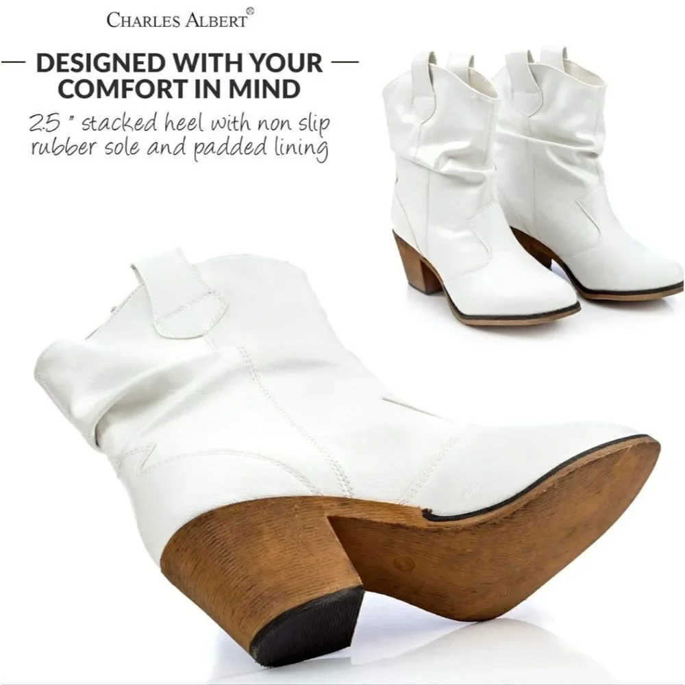 BRAND NEW CHARLES ALBERT MODERN WESTERN COWBOY DISTRESSED BOOT - Picture 3 of 16